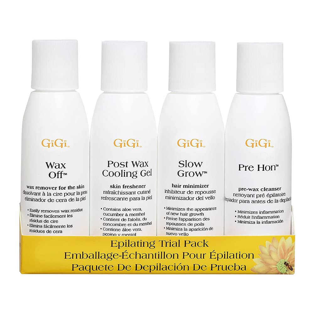 GIGI kit front packaging showing all four 2 oz bottles for compact convenience