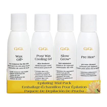 GIGI kit front packaging showing all four 2 oz bottles for compact convenience