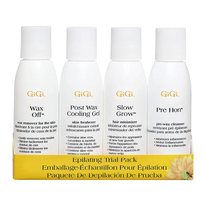 GIGI kit front packaging showing all four 2 oz bottles for compact convenience