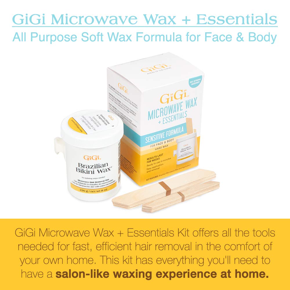 GIGI kit on vanity for at-home waxing ease and salon-like finish