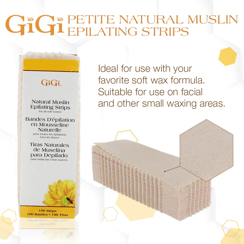 GIGI close-up muslin weave texture ensuring strong wax grip