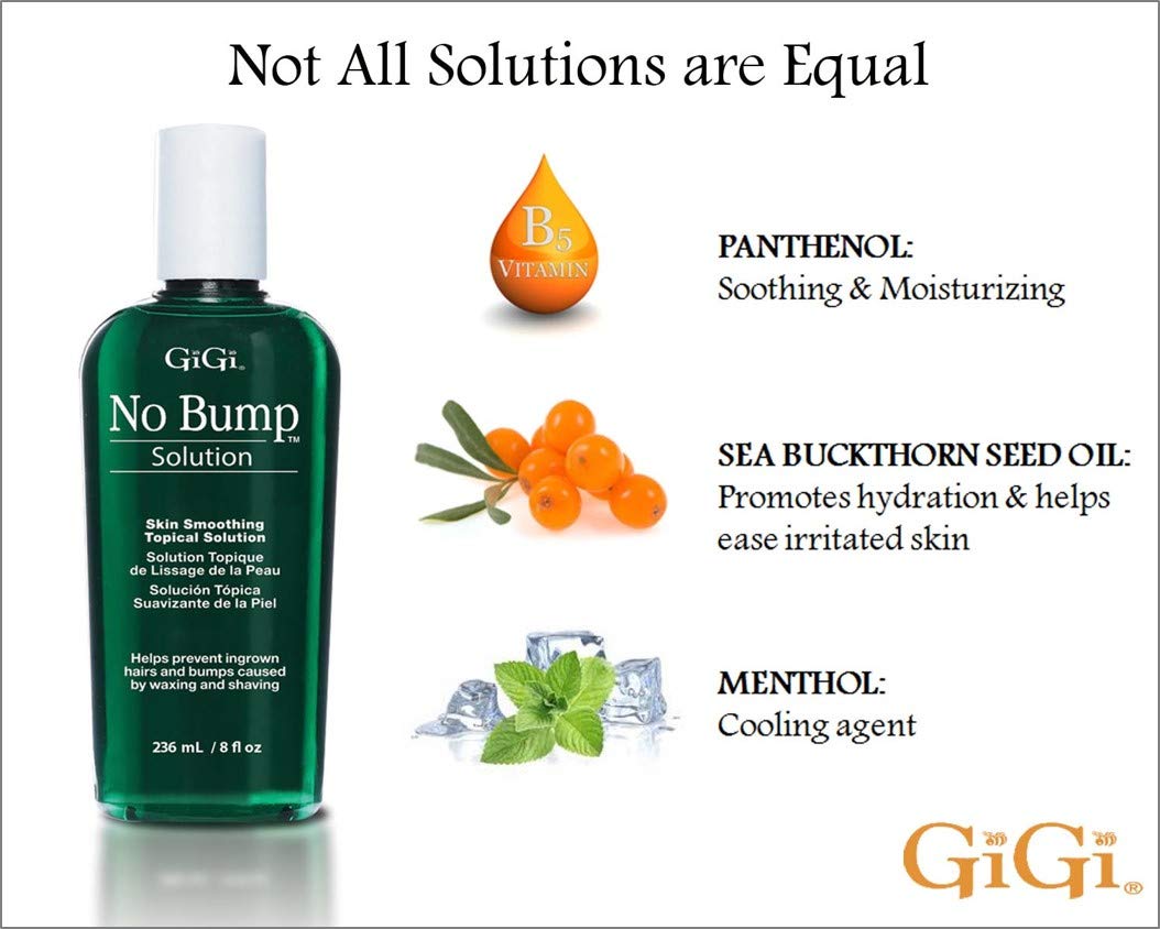 GiGi ingredients list view emphasizing exfoliating and hydrating benefits