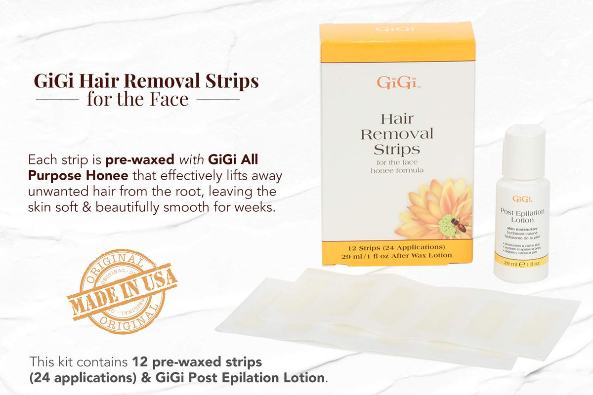 GIGI post-epilation lotion bottle soothing skin after waxing