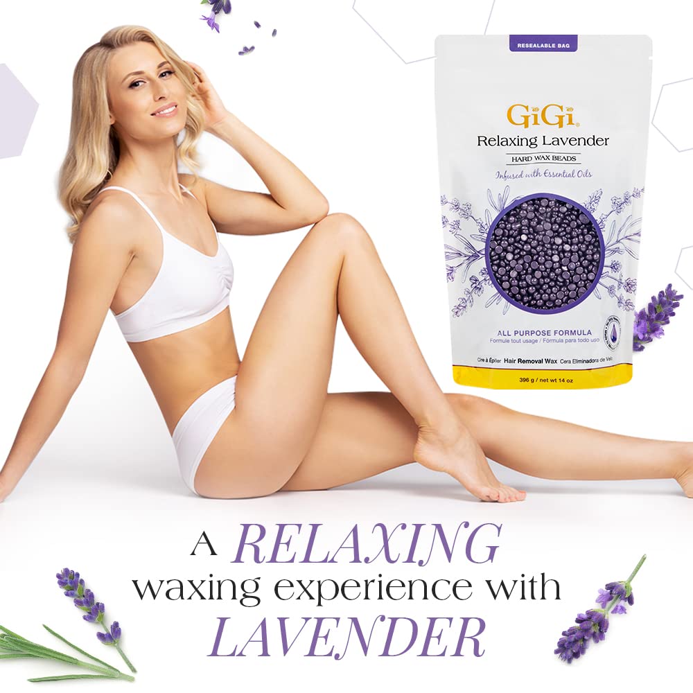 GiGi close-up of smooth wax bead texture, shows flexible removal benefit