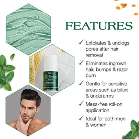 GIGI roll-on used on bikini line in a lifestyle setting for gentle post-wax care