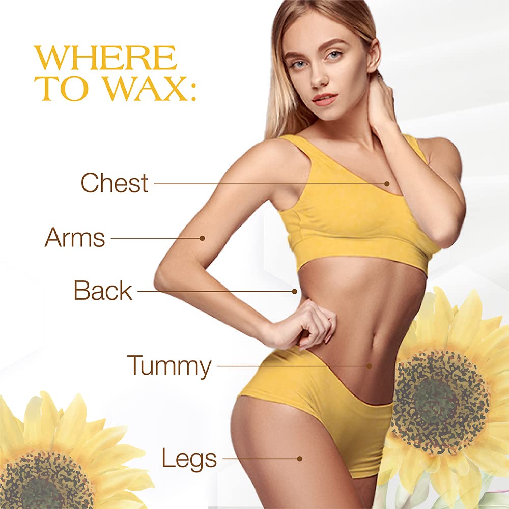 GIGI strip applied on a leg demonstrating coverage for faster waxing benefit