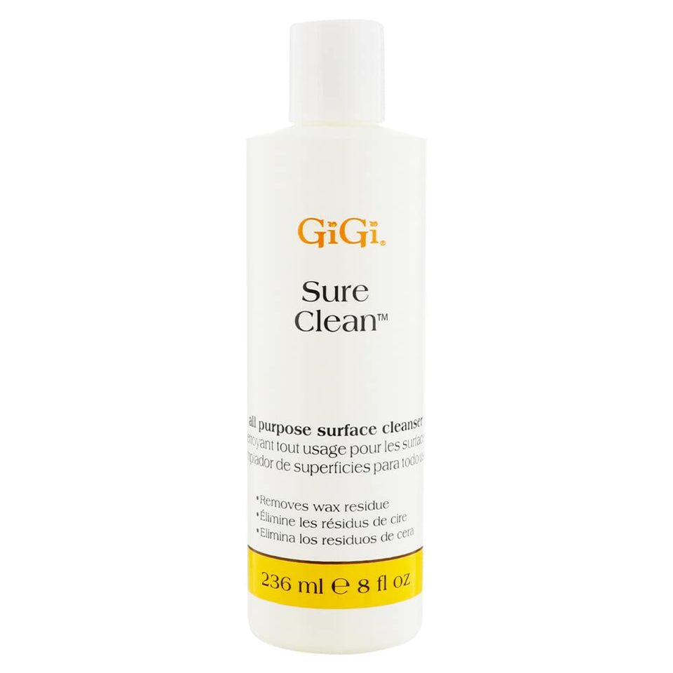 GIGI Sure Clean front label showing product identity and quick cleanup benefit