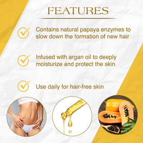 GIGI lotion texture dispensed to show lightweight, non-greasy feel