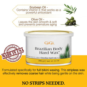 GIGI spatula applying wax illustrating controlled at-home use