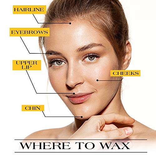 GIGI wax with muslin strip pressed showing secure removal