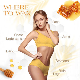GIGI wax tub held in hand to show 14 oz size and travel-friendly convenience