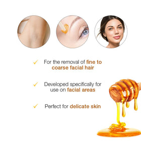 GIGI wax application with spatula demonstrating controlled spread