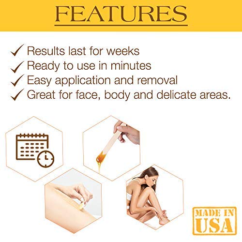 GIGI removing wax strip from leg showing fast hair removal and smoother skin
