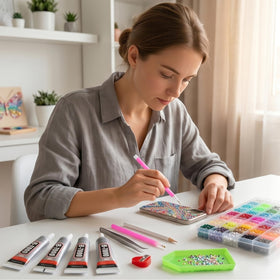 Gikboup rhinestones applied to phone case for eye-catching decoration