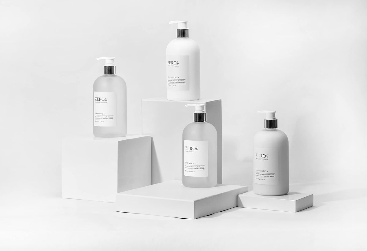 Gilchrist & Soames bottle styled in bathroom to show premium lifestyle appeal