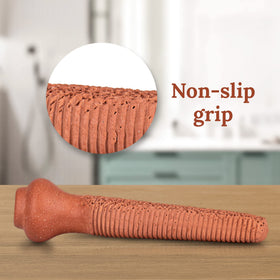 GILDEN TREE label showing natural terracotta origin and eco-friendly benefit