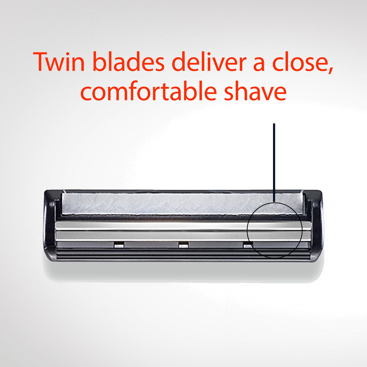 Gillette Lubra-Soft strip detail highlighting smoother glide benefit