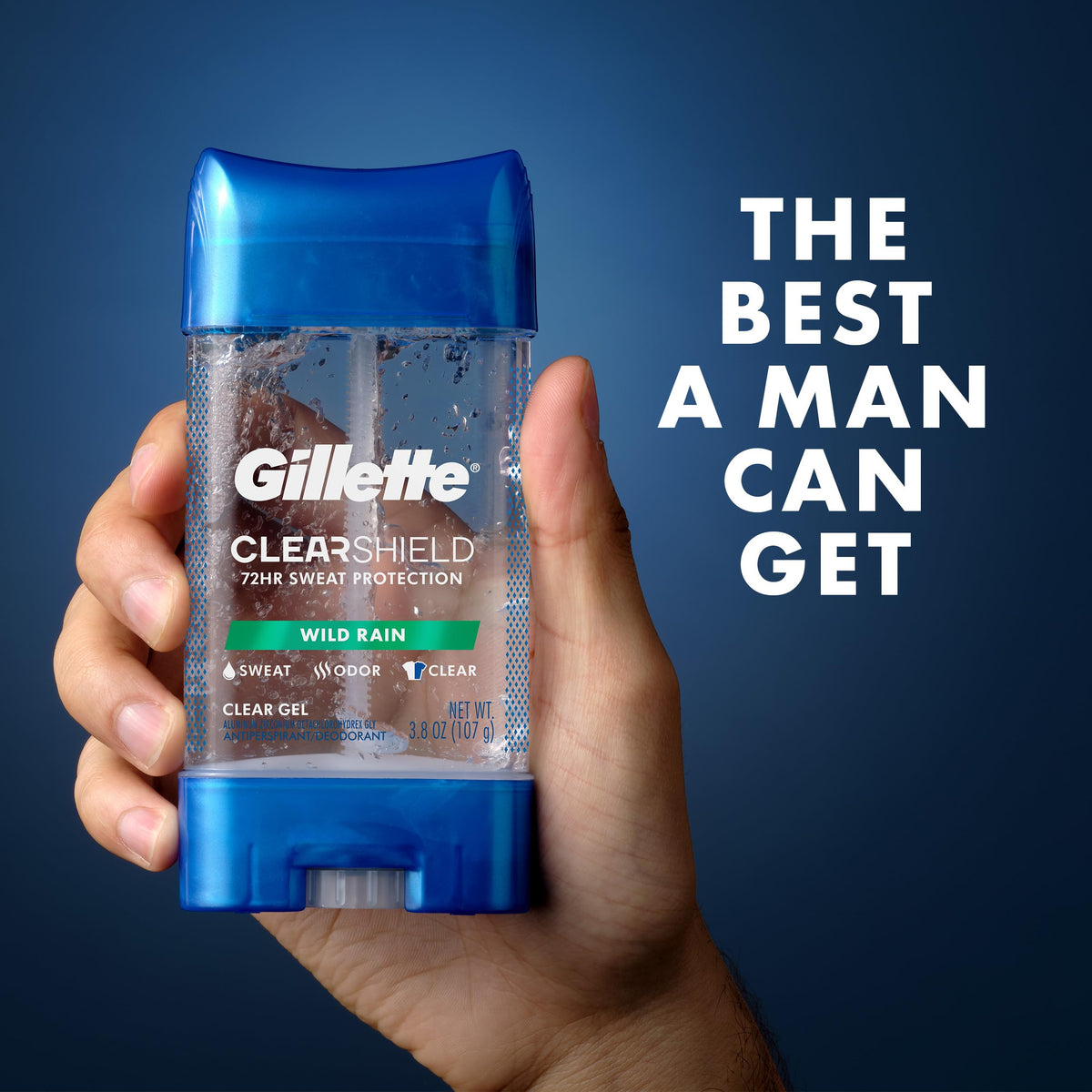 Two Gillette clear gel sticks together showing pack value