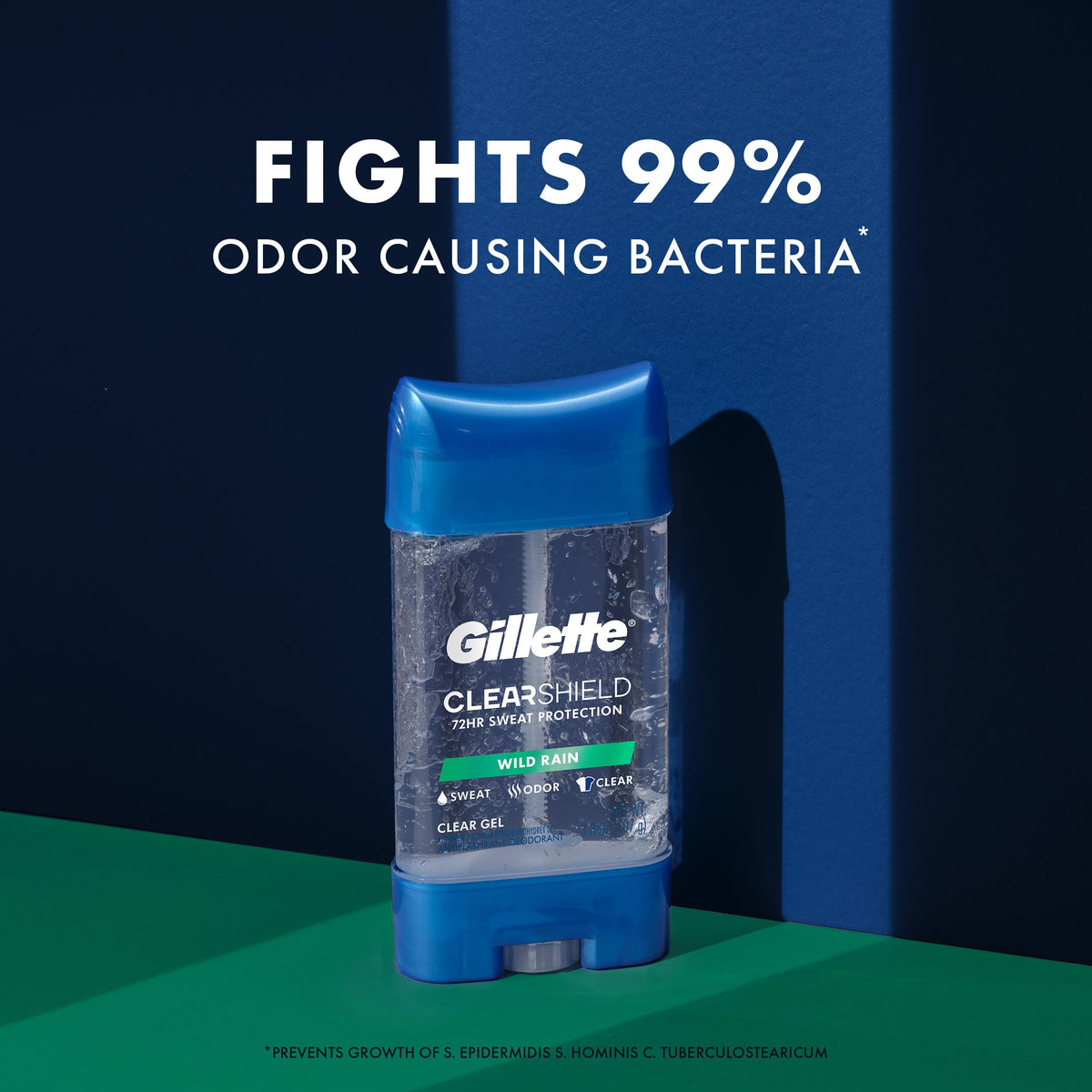 Wild Rain scent concept with Gillette packaging evoking freshness