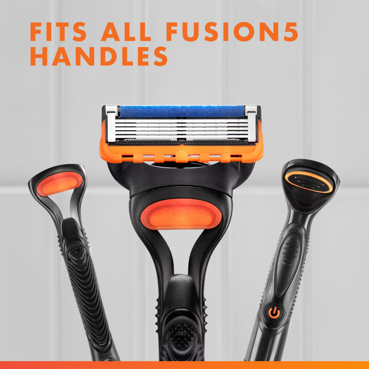 Gillette Fusion5 microfin and microcomb detail aligning hair for easier cutting
