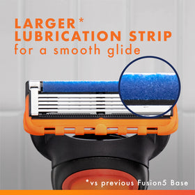 Gillette microfin guard detail preparing skin and guiding hairs for uniform cutting
