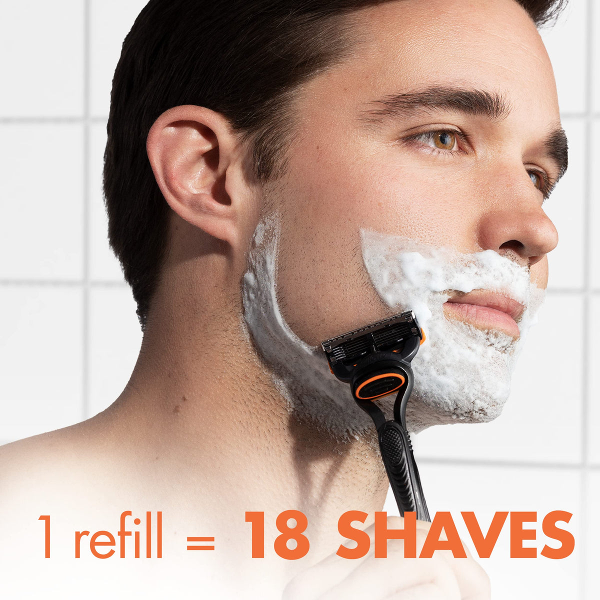 Gillette Fusion5 precision trimmer back view for accurate edging and detail