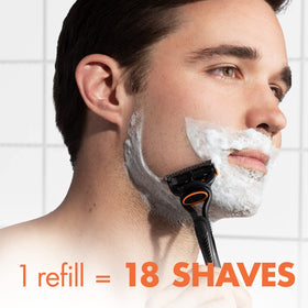 Gillette Fusion5 precision trimmer back view for accurate edging and detail