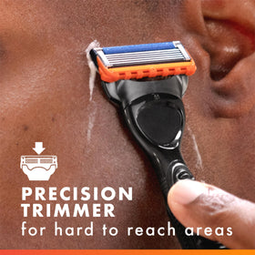 gillette Fusion5 10-pack size comparison showing long-lasting supply