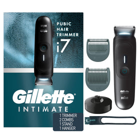 Gillette i7 front view showing compact trimmer head and modern finish for precise grooming