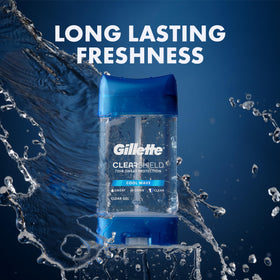Gillette being used after workout highlighting sweat-control benefit