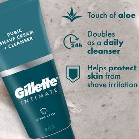 Gillette intimate close-up foam texture illustrating smooth glide