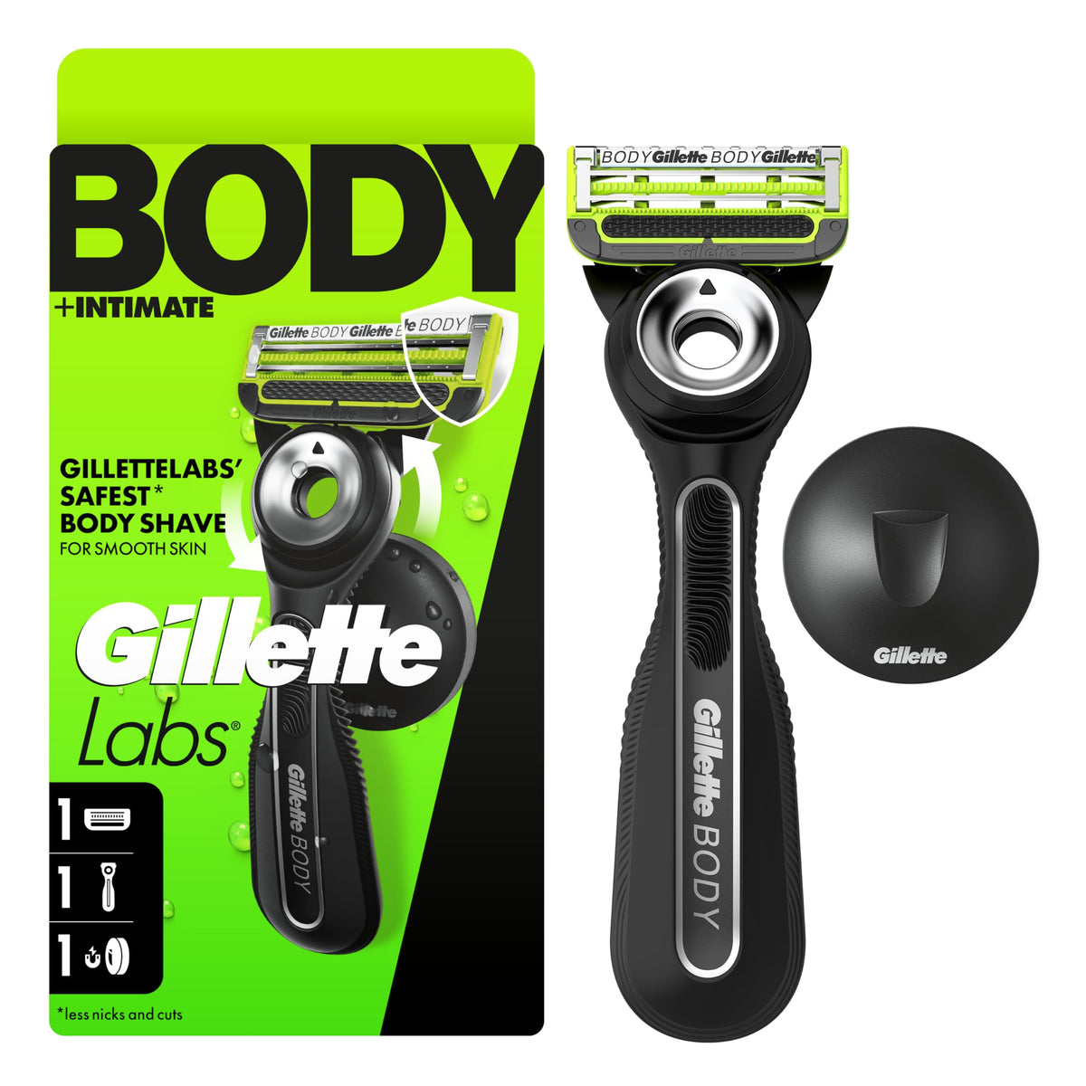 GilletteLabs front packaging showing kit and benefits for easy identification