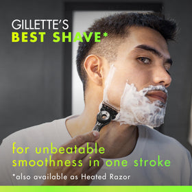 Gillette Labs close-up of exfoliating bar revealing debris-clearing benefit