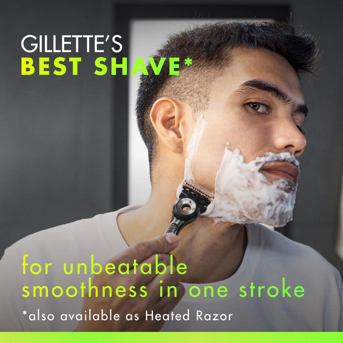 Gillette Labs five blades close-up delivering closer cuts with less pressure