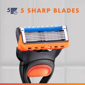 Gillette Lubrastrip fading demonstration indicating when to replace cartridge