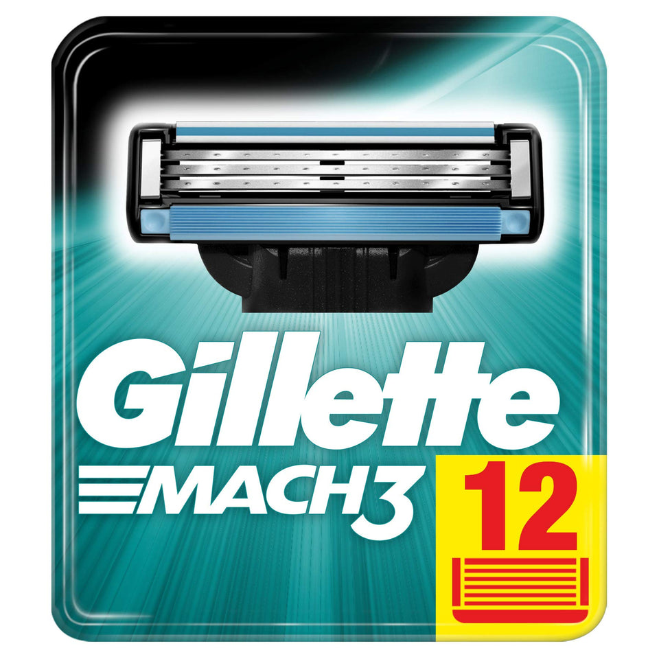 Gillette Mach3 close-up blades showing durable sharpness for smoother shaves