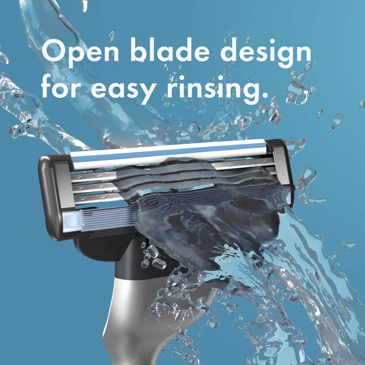 Gillette Mach3 lubricating strip texture for smoother glide