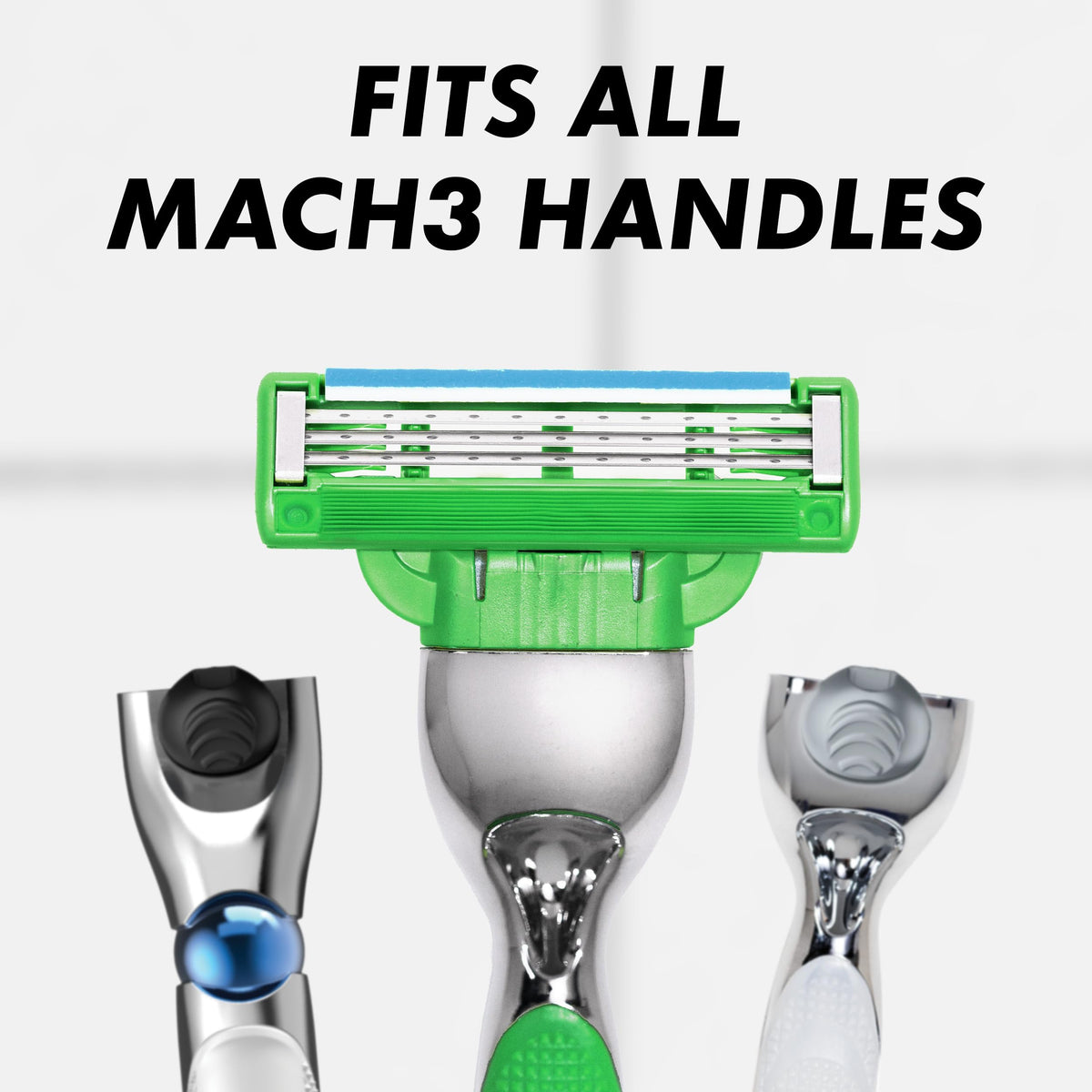 Gillette Mach3 razor in use during wet shave illustrating smooth glide