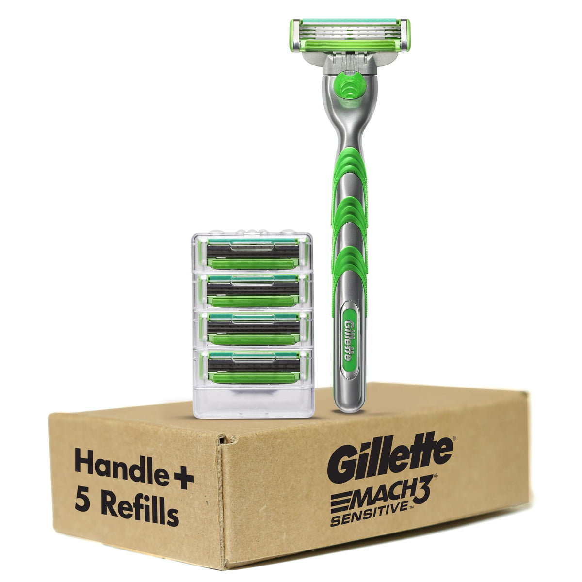 Gillette Mach3 lifestyle bathroom setup showing everyday grooming readiness benefit