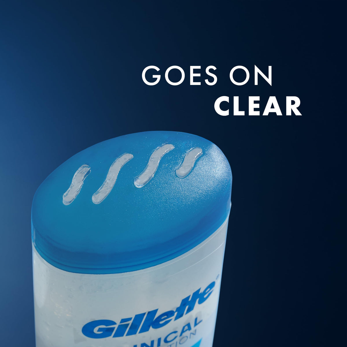 Gillette twist-dial bottom view showing easy dispensing benefit
