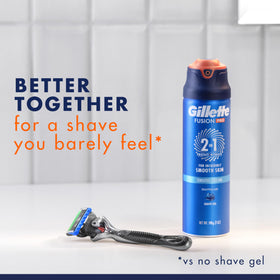 Gillette PRO gel texture close-up highlighting rich lather and hydration