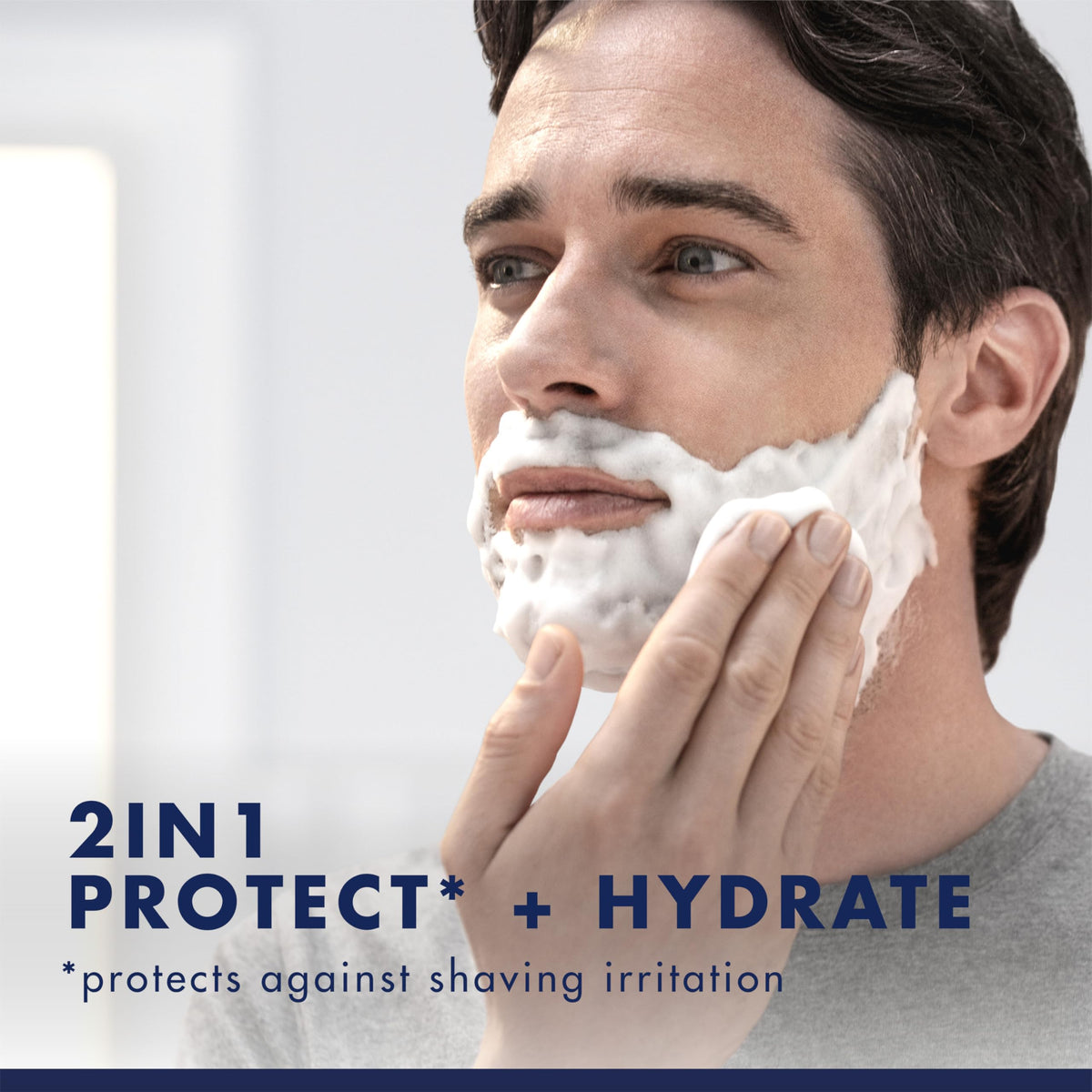 Gillette PRO airy foam texture close-up demonstrating soft cushion
