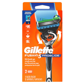 Gillette ProGlide displayed in bathroom lifestyle scene suggesting everyday use