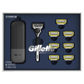 Gillette ProGlide front packaging showcasing complete gift set and convenience
