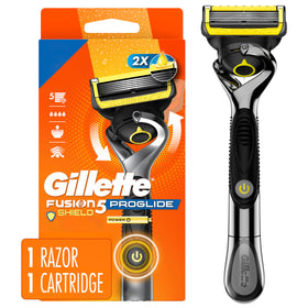 Gillette ProGlide front packaging showing razor and refill for clear product overview