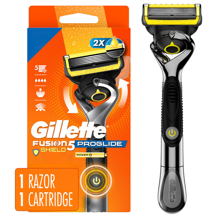Gillette ProGlide front packaging showing razor and refill for clear product overview