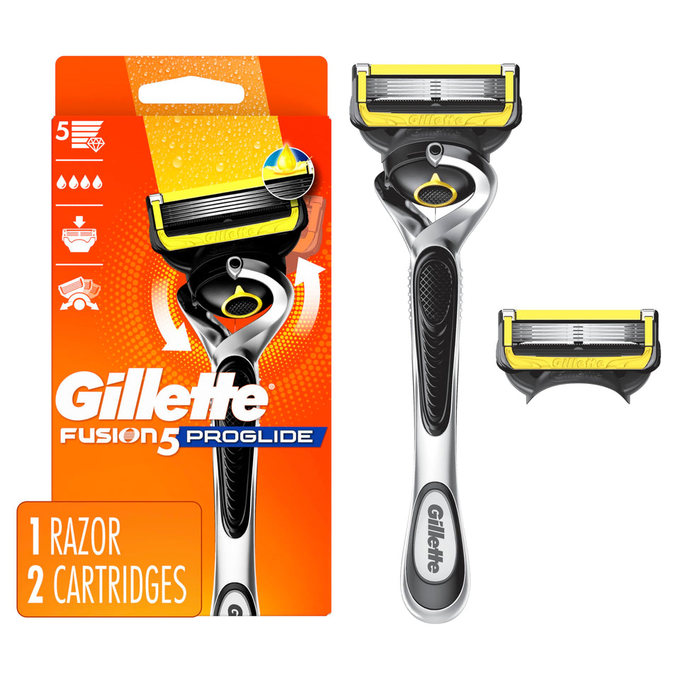 Gillette ProGlide Shield front packaging showing complete kit benefit
