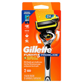 Gillette ProGlide Shield two blade refills packaging for long life