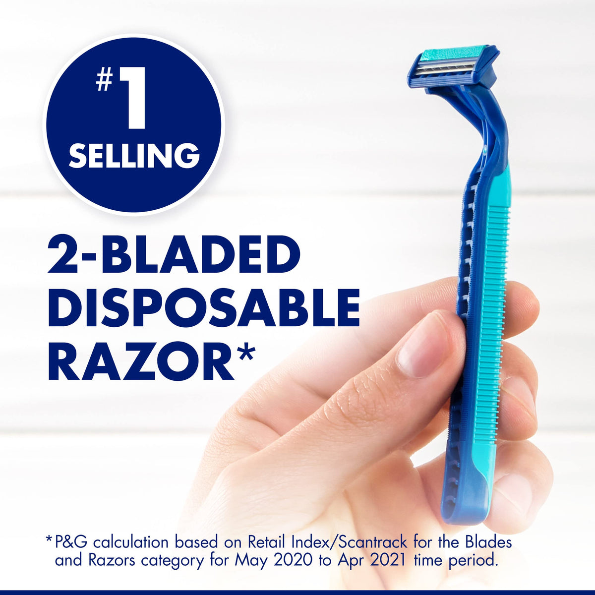 Gillette Sensor2 razor in a bathroom setting suggesting everyday use ease