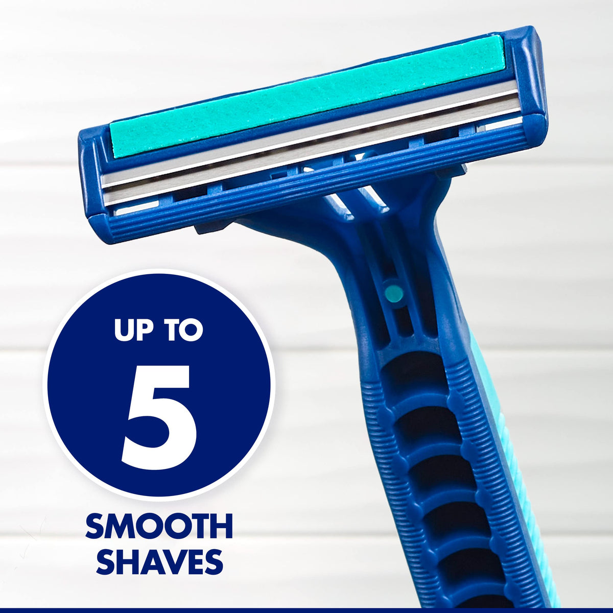 Gillette Sensor2 soft ultragrip handle close-up for secure wet grip